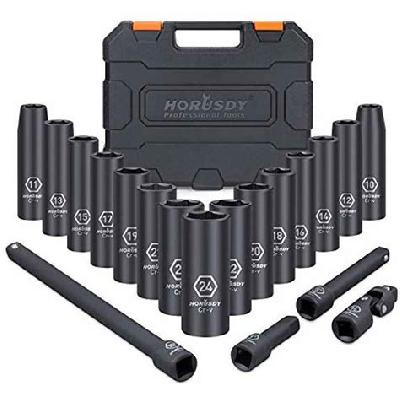 1 2'' Drive Metric Deep Impact Socket