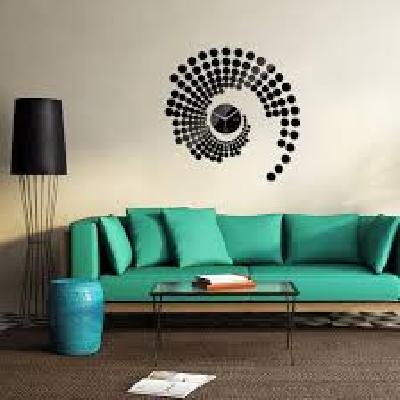 DIY Wall Clock 3D Sticker Home Office Decor 3D Wall Clock