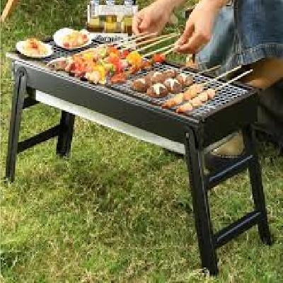 Portable Foldable Ronde Barbecue Grill Rack Oven