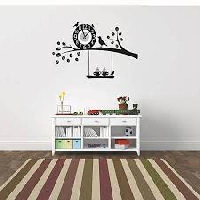 Shopper52  DIY Wall Clock 3D Sticker Home Office Decor 3D Wall Clock (Covering Area:55  55cm)