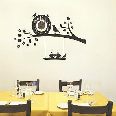 Shopper52  DIY Wall Clock 3D Sticker Home Office Decor 3D Wall Clock - T4215