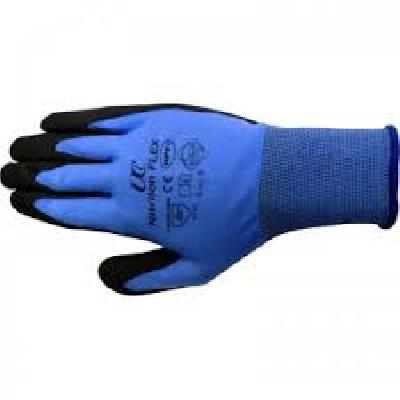 Blue Black Nitrite Double Foam Coated Glove