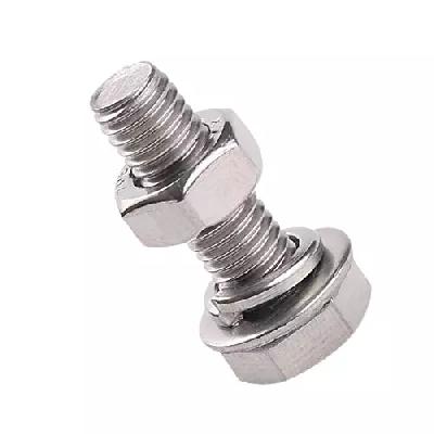 M6x12mm Terminal Bolt Set In Pouch (2bolt 2 Washers 2 Hex Nuts In Pouch)