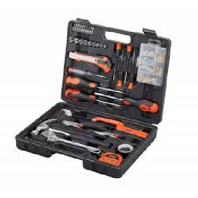 Black Decker 126 Pieces Orange and Black Hand Tool Kit