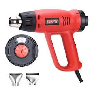 MPT Hot Air Gun, Adjustable Temperature with 5 Accessories