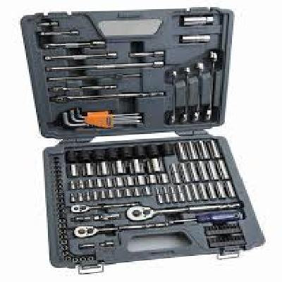 BLPATSCM128_1/4inch, 3/8inch and 1/2inch Drive Socket and Tool Set, 128pcs
