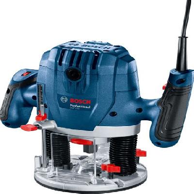 Bosch GOF 130 Professional Router Wood Work (1300W, Plunge 55mm, 3.5 kg), Blue, Medium