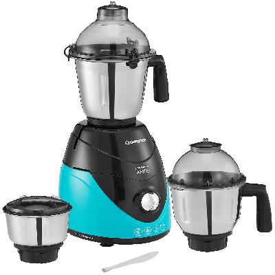 Crompton Ameo 750- Watt Mixer Grinder With 3 Stainless Steel Jars, Maxi Grind Technology