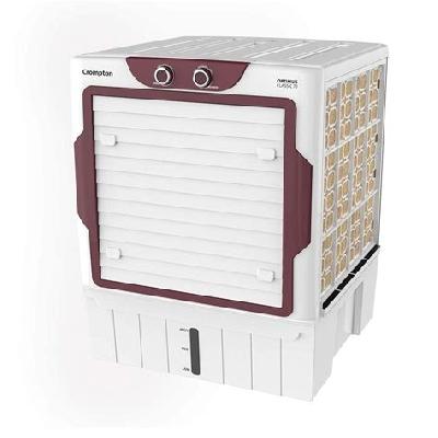 Crompton Optimus Classic 70-litres Window Cooler With Trolley(white And Maroon)