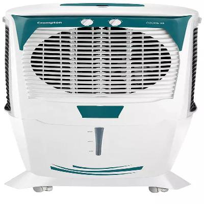 Crompton Ozone 88-litres Desert Air Cooler With Honeycomb Pads(White Turquoise)