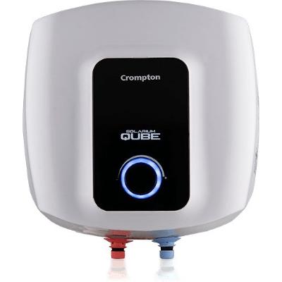 Crompton Solarium Qube 25-Litre, 2KW, 5 Star-Rated Storage Water Heater Geyser (White 