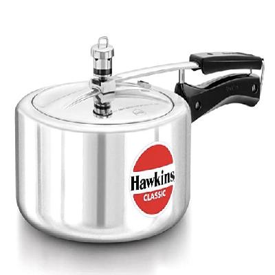 Hawkins Contura Pressure Cooker, 5 Litre, Silver (HC50)