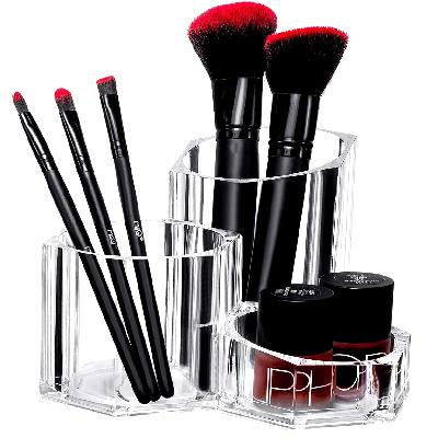 3 Slot Plastic Cosmetics Storage Makeup Brushes