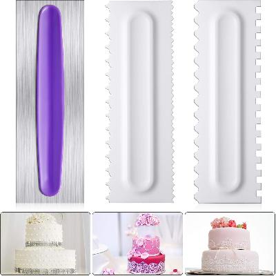 4 Pcs Cake Scrapper For Cake Decoration