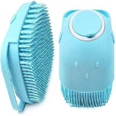 Body Bath Brush, Silicone Soft Cleaning Bath Body Brush With Shampoo Dispenser