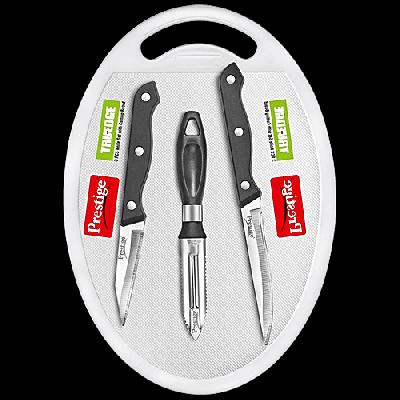 Chopping Board With 2 Knives,Peeler 