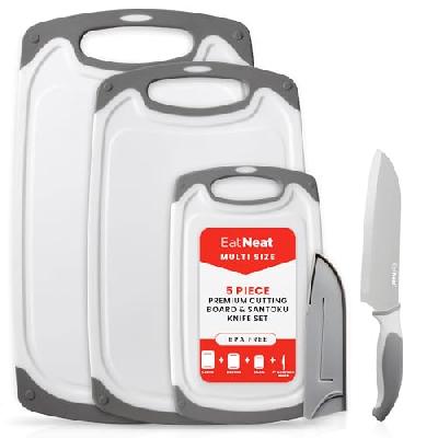 Chopping board with 5 pc knife