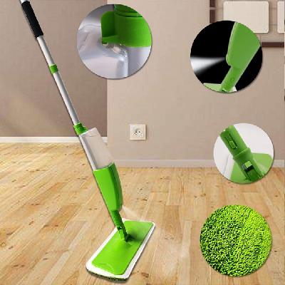 Healthy Spray Mop with Removable Washable Cleaning Pad n Integrated Water Spray