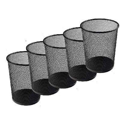 Metal Mesh Dustbin For Office - Multipurpose Waste Bin Large