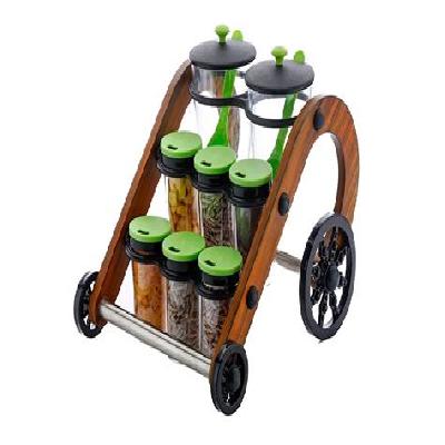 New Traditional Rajwadi Cycle Style Spice And Pickle Jar Set