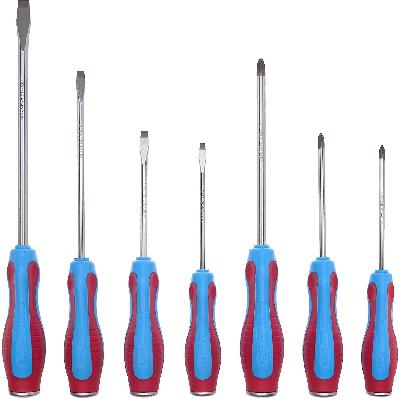 Silicon, Stainless Steel Slotted Magnetic Screwdriver Two Gourd Screwdrivers