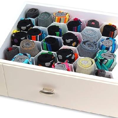 Socks Organizer Drawer Clapboard Closet Divider 8 Strap