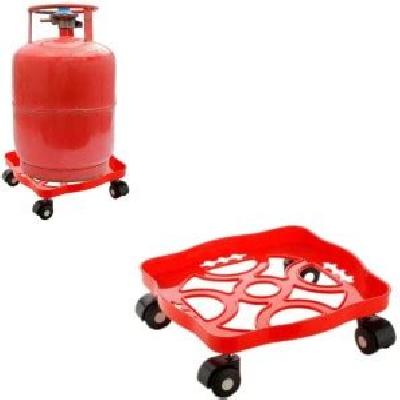 Square Plastic Gas Cylinder Trolley