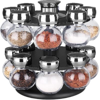0166 Spice Rack 16pc