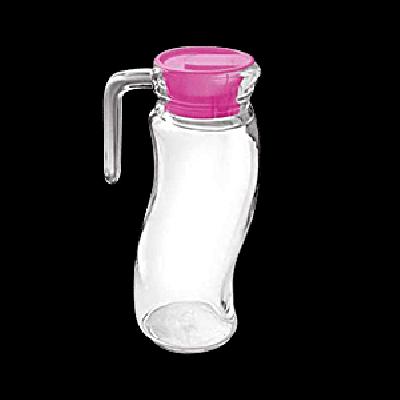 076_Transparent Unbreakable Water Juicy Jug and 6 Pcs.