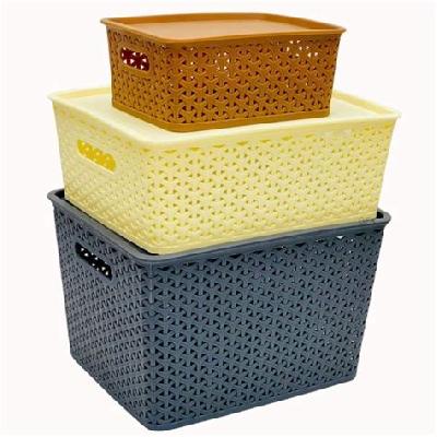 HINIRY 0800 Multipurpose Storage Basket Set (3 Pcs)