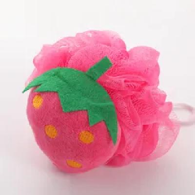 Bath Sponge Strawberry Shape