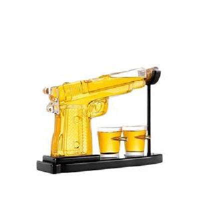 1Piece Transparent Revolver Shot Glass Cup Gun Shaped Vodka Cup Drinking Glass Whiskey