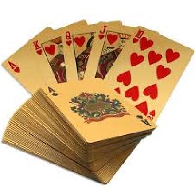 24k Gold Foil Playing Cards
