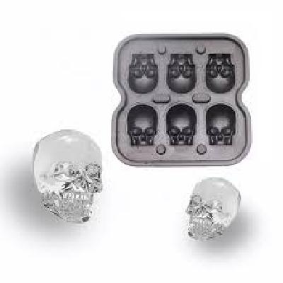 Ice Cube Maker 3D Bones Skull Ice Cube Tray Silicone