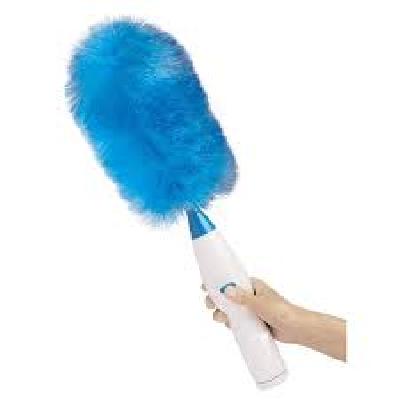 New Electronic Hair Brush Spin Electric Hand Duster Motorized Dust Wand Removes Dust