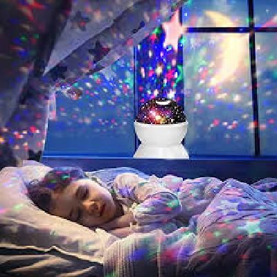 Projector Starry Sky Star Moon Master LED Night Light Children Kids Baby Sleep Romantic Colorful LED