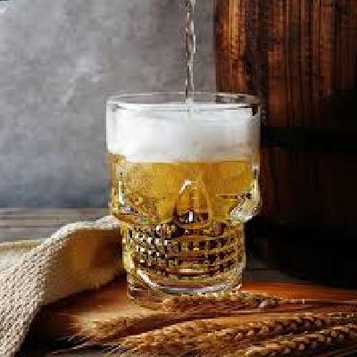 Skull Beer Glass