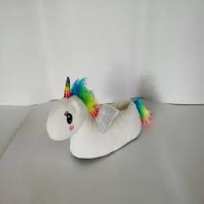 Soft Plush Unicorn Slippers