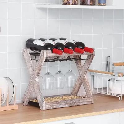 Wine Holder With 4 Wine Glass