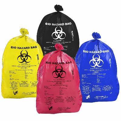 Bio Medical Waste (BMW) Disposal Bag (Biohazard Garbage Bags) Black/Red/Green/Yellow/Blue