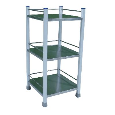 Hospitime Bed Side Locker SS 3 Shelves