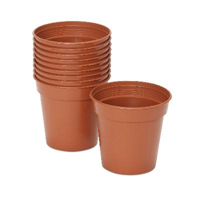 Brown Plastic Flower Pot Rectangle