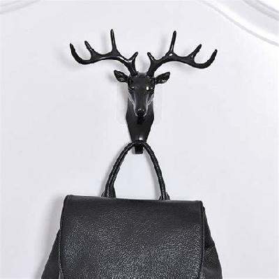Deer Head Self Adhesive Wall Door Hook Hanger