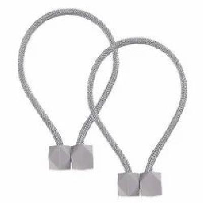 Hexagonal Magnetic Braided Rope Drapery Window Curtains Loop Binding Ties Buckle