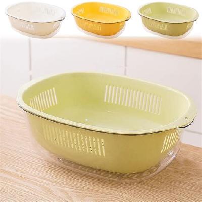 Plastic Fruit And Vegetables Washing Bowl