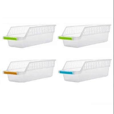 Plastic Kitchen Fridge Basket Set Of 4