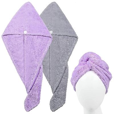Quick Turban Hair-Drying Absorbent Microfiber Towel/Dry Shower Caps