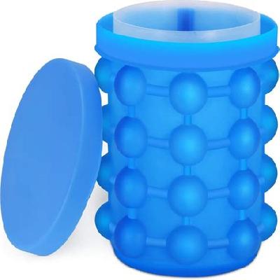 Silicone Ice Cube Maker Bucket Revolutionary Space Saving Ice-Ball Makers