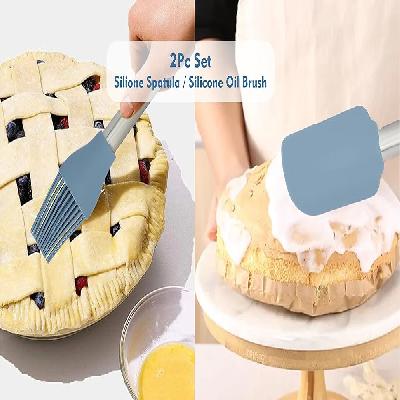 Silicone Spatula And Oil Brush Set