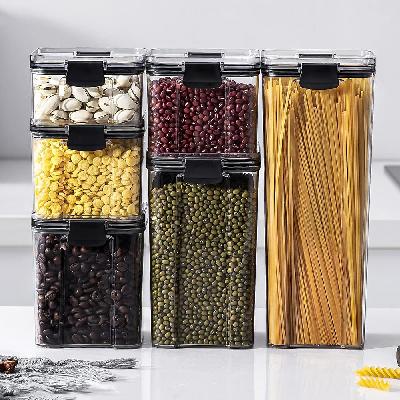 Transparent Plastic Locked Airtight Container